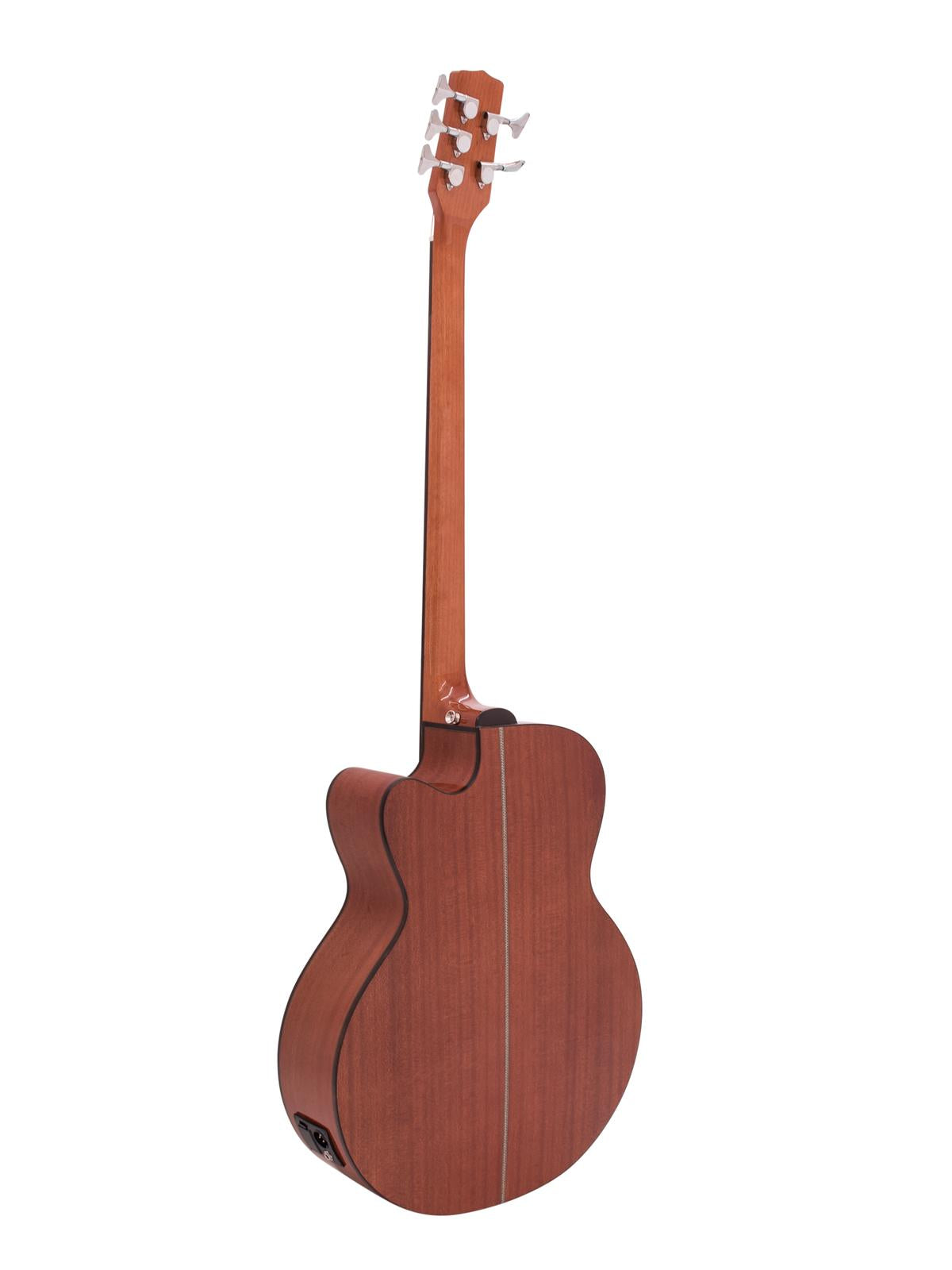 DiMavery AB-455 Acoustic Bass, 5-string, Natural Clock