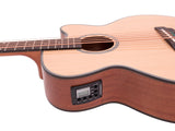 DiMavery AB-455 Acoustic Bass, 5-string, Natural Clock