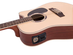 DiMavery DR-612 Guitares Western 12 cordes (Naturel)
