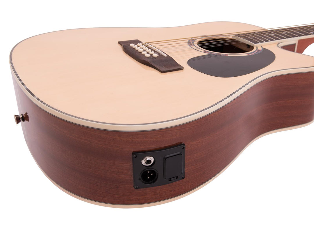 DiMavery DR-612 Guitares Western 12 cordes (Naturel)