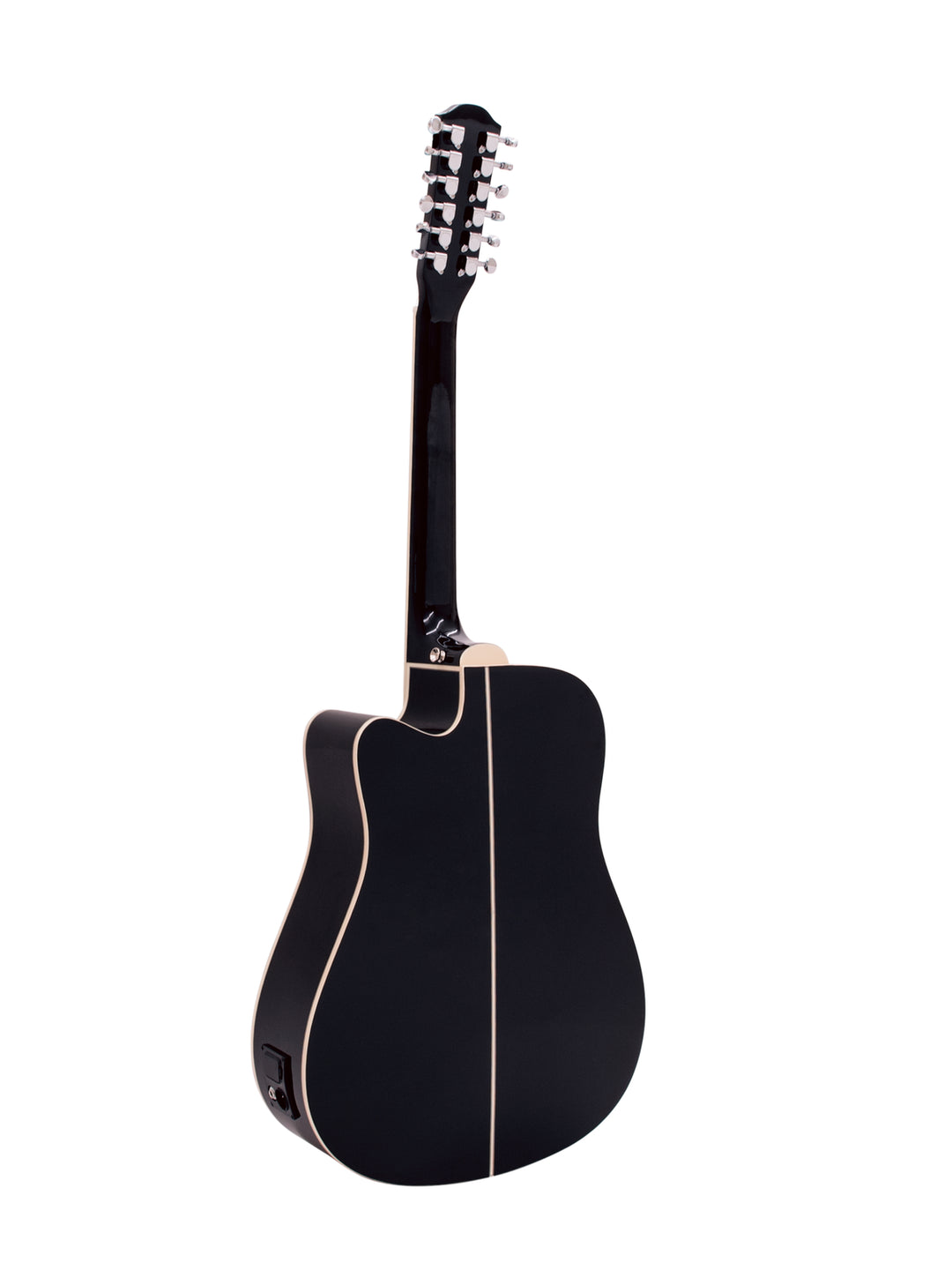 DiMavery DR-612 Guitare Western 12-strenget (Noir)