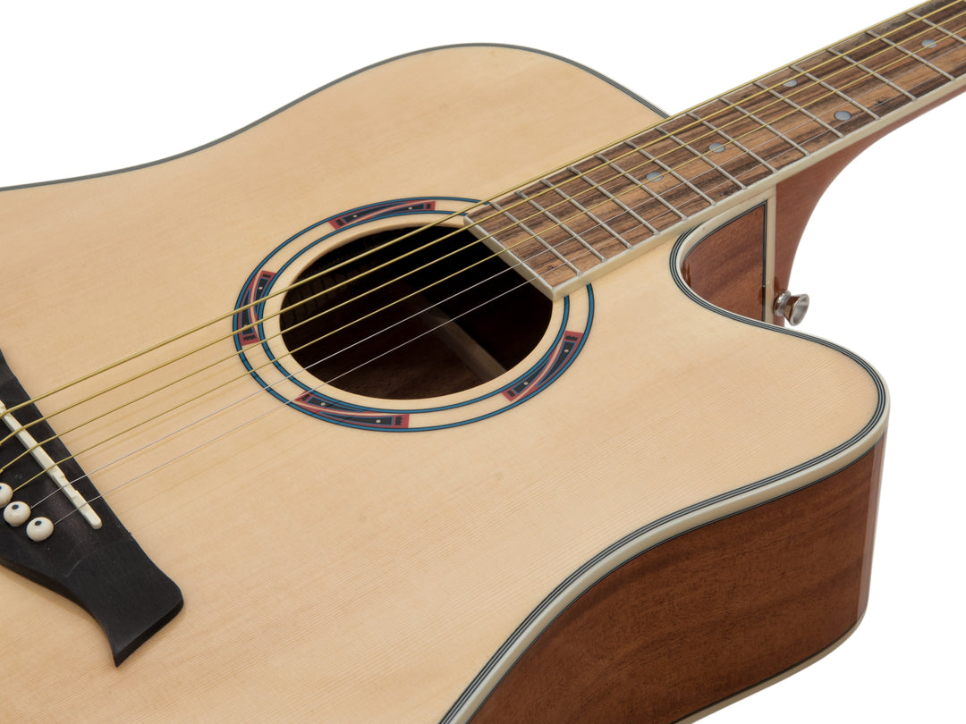 DiMavery JK-500 Guitare Western (Naturel)