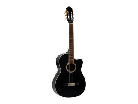 DiMavery CN-600E Guitare classique espagnole (Noir)
