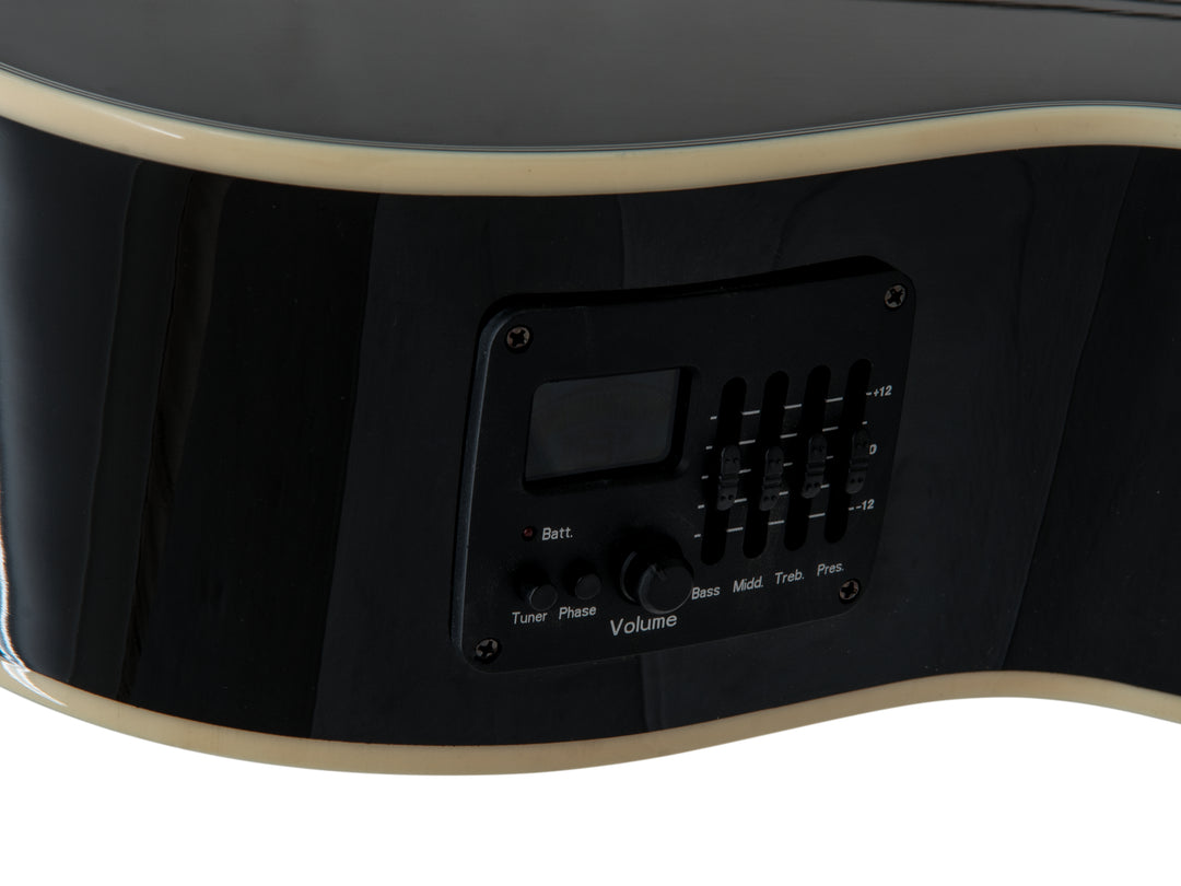 DiMavery CN-600E Guitare classique espagnole (Noir)