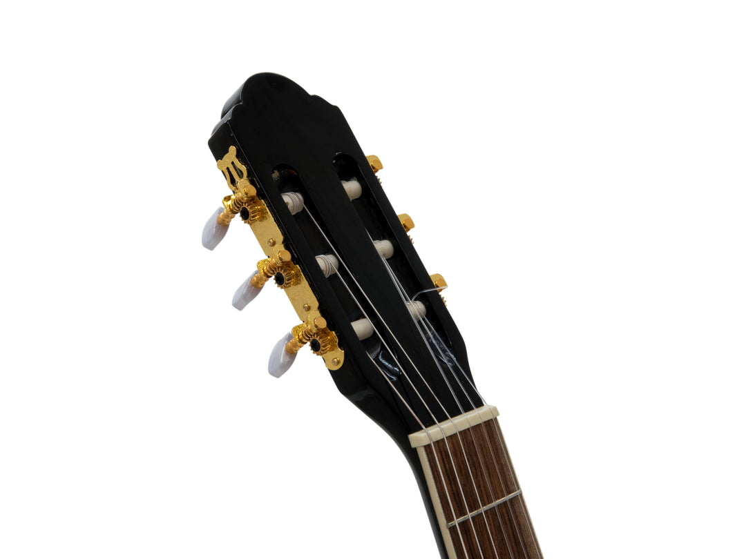 DiMavery CN-600E Guitare classique espagnole (Noir)