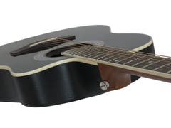 DiMavery RB-300 Guitare Roundback (Noir)