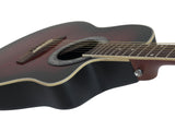 DiMavery RB-300 Roundback Guitar - Red