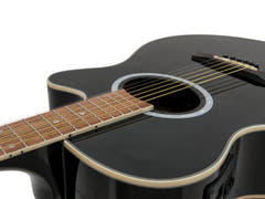 DiMavery AW-400 Guitare Western (Noir)