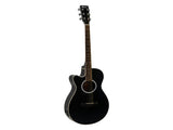DiMavery AW-400 Western Guitar LH - Black