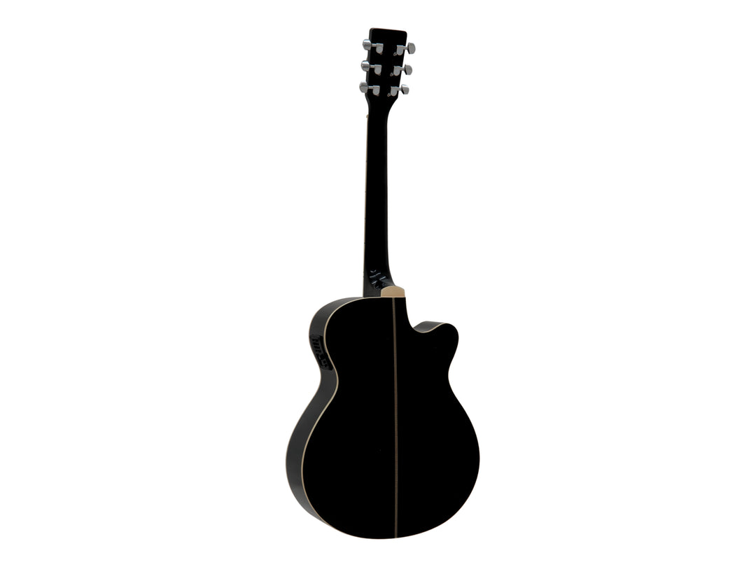 DiMavery AW-400 Guitare Western LH (Noir)