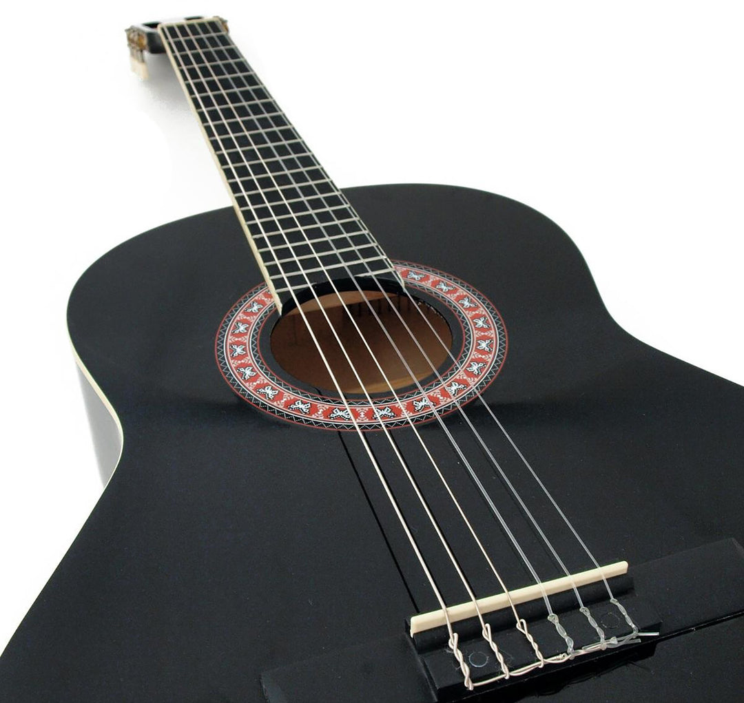DiMavery AC-303 Guitare classique espagnole 4/4 (Noir)