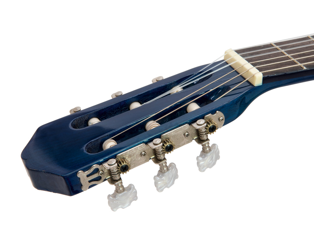 DiMavery AC-303 Guitare classique espagnole (Bleu burst)