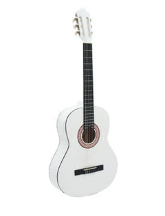 DiMavery AC-303 Guitare classique espagnole (Blanc)