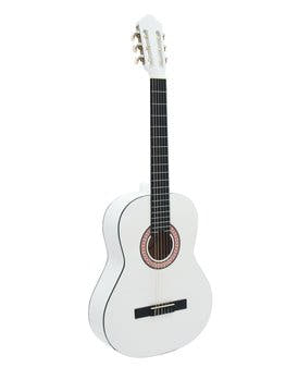 DiMavery AC-303 Guitare classique espagnole (Blanc)