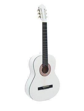 DiMavery AC-303 Guitare classique espagnole (Blanc)