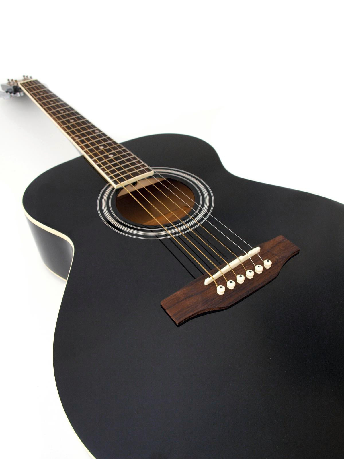 DiMavery AW-303 Western Guitar - Black
