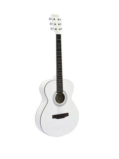 DiMavery AW-303 Guitare Western (Blanc)