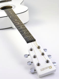 DiMavery AW-303 Guitare Western (Blanc)