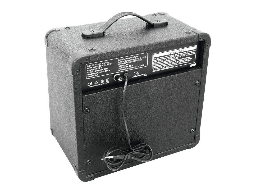 DiMavery BA-15 Amplificateur de Basso 15W Noir