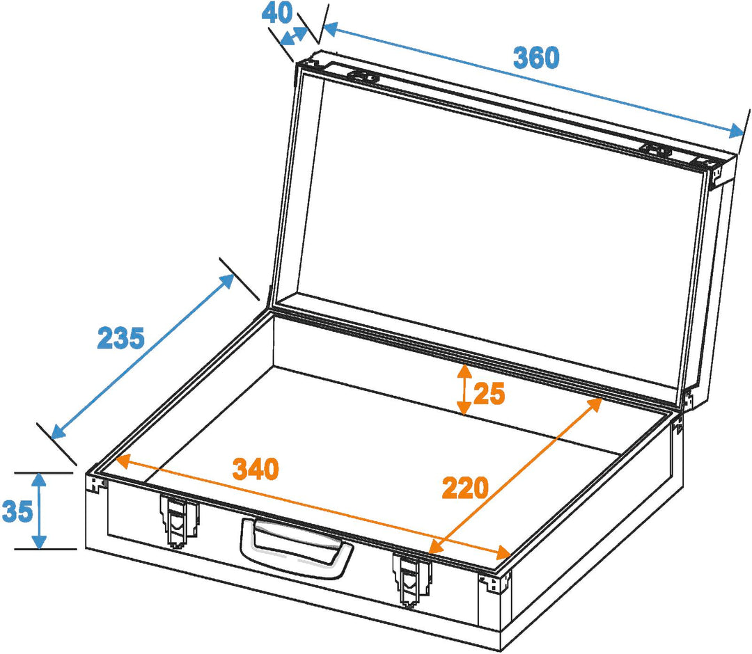 DiMavery Flightcase pour pédales petit