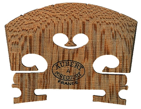 Aubert chevalet de Violin avec incrustation en ébène - 1/2 (largeur du pied 36)