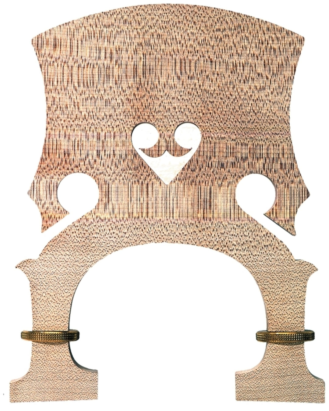 Chevalet de contrebasse double Teller réglable en hauteur - 4/4 : hauteur maximale du chevalet 22 cm, minimale 20 cm (largeur du pied 160)