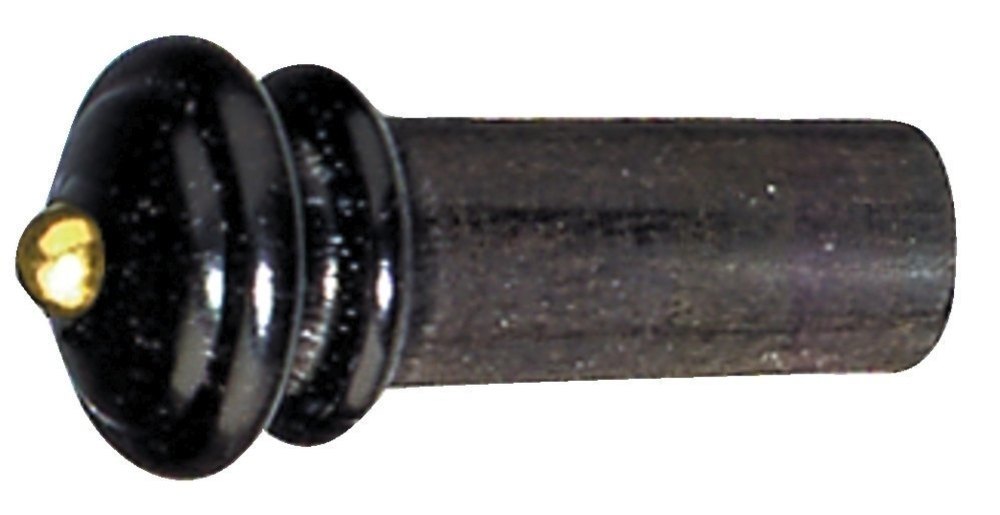 GEWA bouton d'extrémité en ébène pour violon 4/4 et 3/4, boule dorée