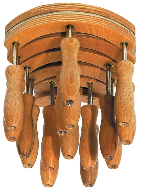 GEWA set de 6 serre-joints à coller pour violons, filetage dans la poignée