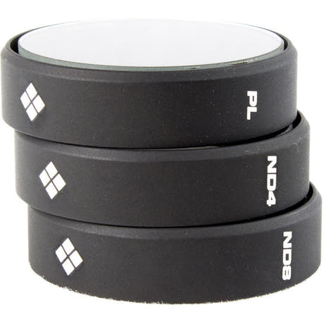 PolarPro DJI Phantom 3, pack de 3 filtres PL, ND4, ND8 pour DJI Phantom 3