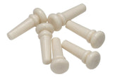 GEWA bouton d'extrémité en PVC offwhite pour guitares, 6 pièces