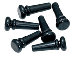 Boutons d’extrémité GEWA en PVC noir pour guitare, 6 pièces
