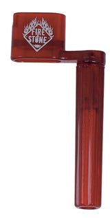 Fire & Stone enrouleur de strings en plastique rouge avec bord pour chevilles de chevalet