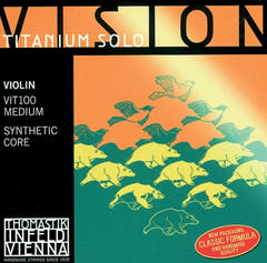 Cordes de Violons Thomastik-Infeld Vision Titanium solo à âme synthétique - medium (VIT100)