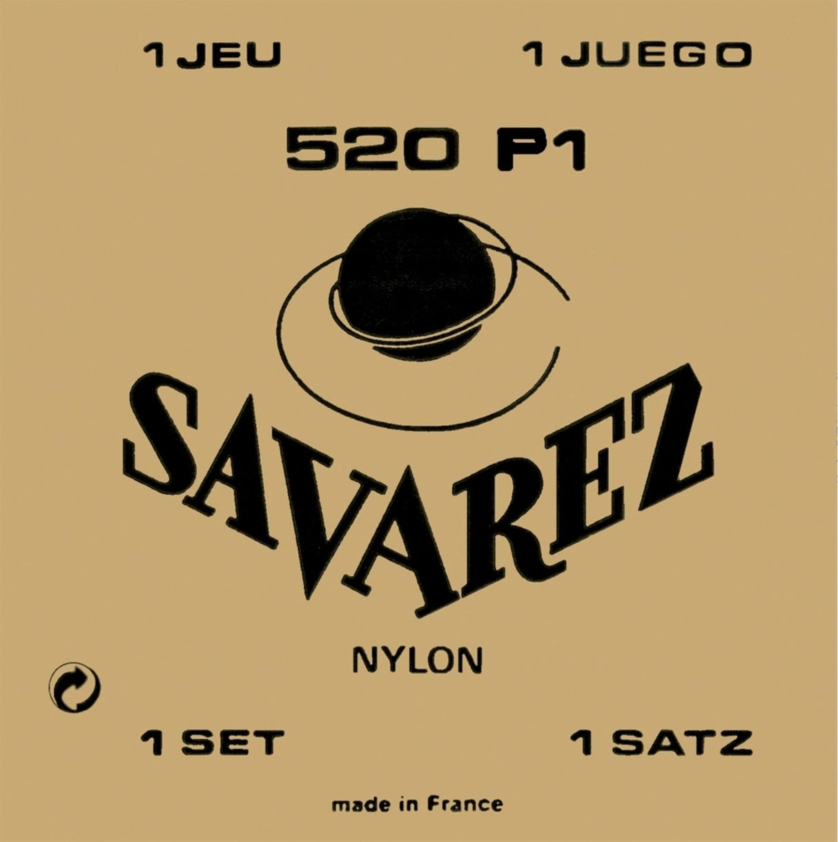 Savarez Strings for classic guitar Traditional concert 520 - Set normal Treble w (520P1)