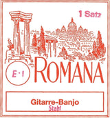 Jeu de strings Romana pour guitare-banjo, 6 strings, boucles