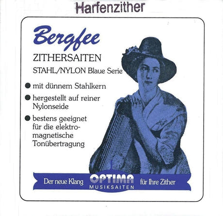 Optima Bergfee 1331 jeu de strings, 38 strings pour cithare, Munich