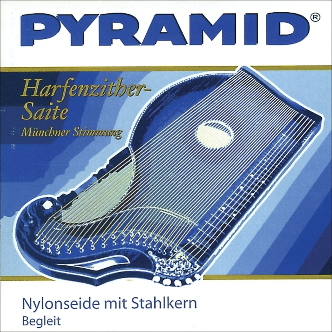 Cordes Pyramid pour cithare Nylon silk with steel core.Harp-/Air Zither - set (612/Ba)