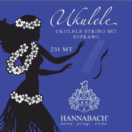Hannabach 231 set de cordes pour ukulélé soprano, accordage européen