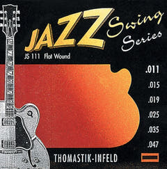 Thomastik-Infeld Cordes pour E-guitar Jazz Swing Series Nickel Flat Wound - Set 011 flatwound (JS111)
