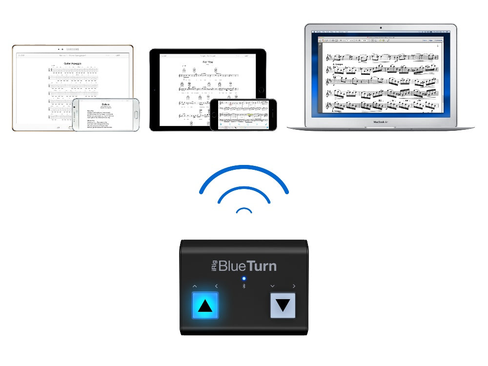 IK Multimedia iRig Blueturn Pédale pour iOS