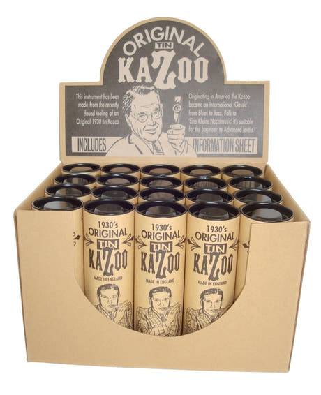 GEWA kazoos en métal, couleur dorée, 20 pièces par carton