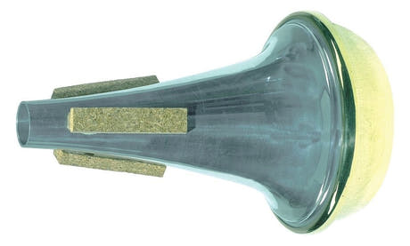 GEWA sourdine straight pour trompettes, pavillon en laiton jaune