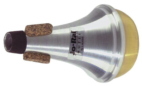 Sourdine droite Jo-Ral 1B pour trombone ténor, pavillon en laiton jaune