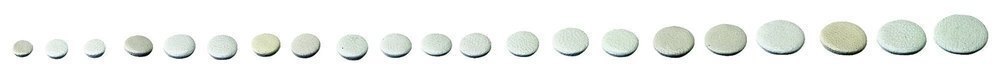 GEWA jeu complet de coussinets pour clarinette Bb, système allemand, cuir blanc
