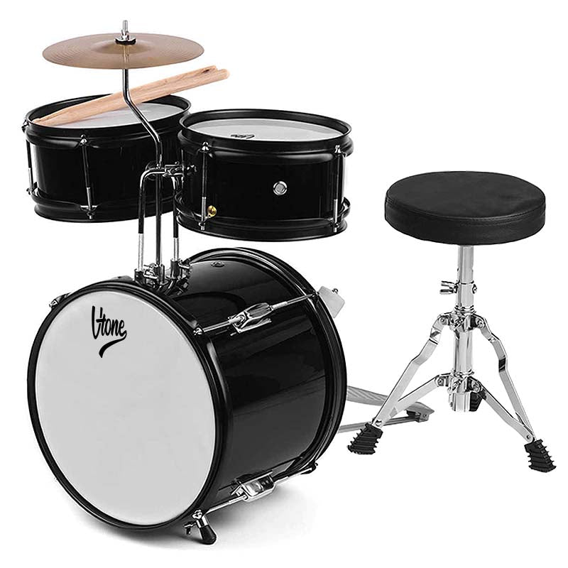 V-TONE VD Junior BK set de batterie pour enfants – set de batterie acoustique pour enfants
