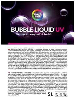 Light4Me liquide à bulles effet UV 5L