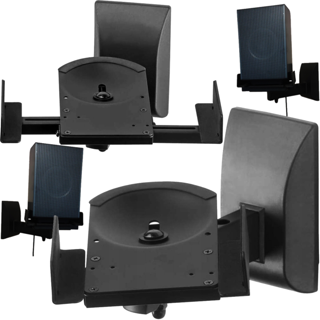 Support mural pour haut-parleur, set de 2 pièces (25kg)