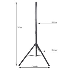 Pied d'enceinte (120-160cm, 50 kg)