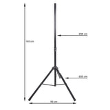 Pied d'enceinte (120-160cm, 50 kg)