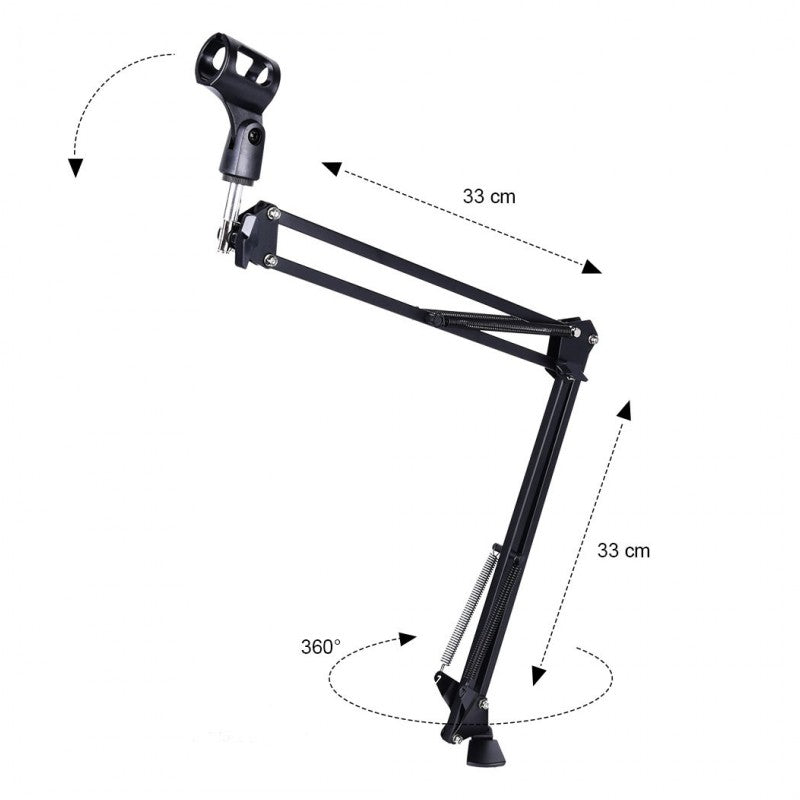 DNA C5 support de microphone de table avec bras articulé